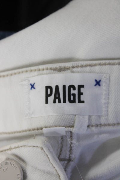 Paige Women's High Waist Color Block Straight Leg Denim Pant Size 27