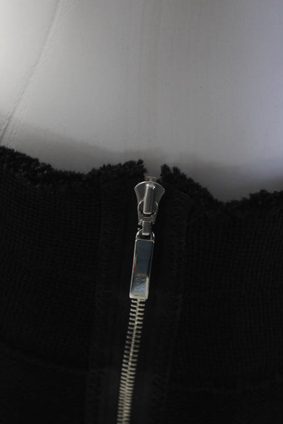 Escada Sport Women's Knee Length Wool Blend Pencil Skirt Black Size 40