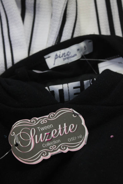 Katie J SLS Apparel Tween Suzette Girls Gem Hoodie Black Size L M OS S Lot 4