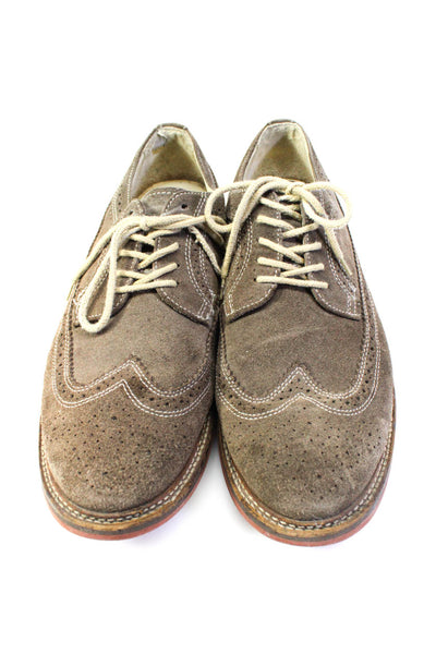 1901 Mens Suede Oxford Casual Shoes Brown Size 9.5 Medium