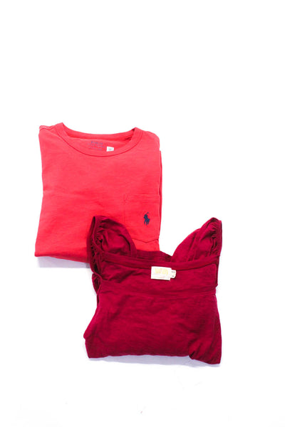 Nation LTD Polo Ralph Lauren Womens Off-the-Shoulder Top Dress Red Size S Lot 2
