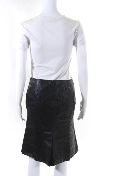 Moschino Cheap & Chic Womens Darted Side Zipped Midi Skirt Black Size 8