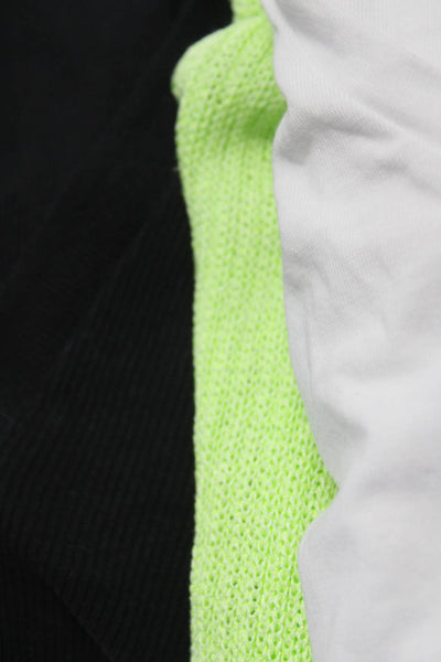 Zara Women's V-Neck Short Sleeve Collared Blouse Black Size L S, Lot 3