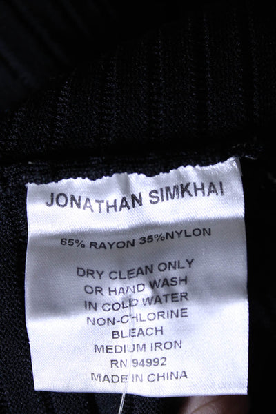 Jonathan Simkhai Womens Body Con Pencil Skirt Black White Size Small
