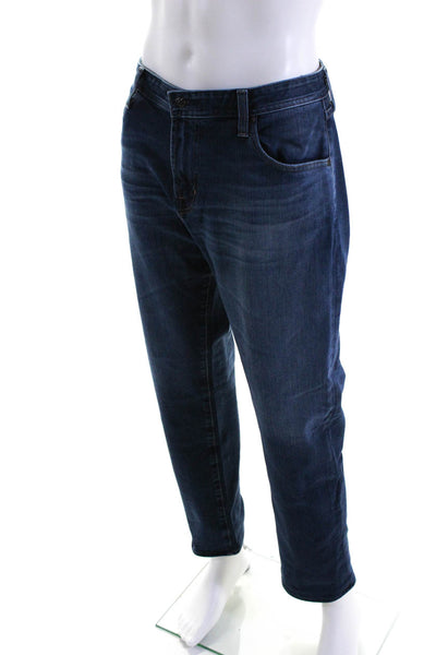 AG Adriano Goldschmied Mens Zipper Fly Dark Wash Modern Slim Jeans Blue Size 38