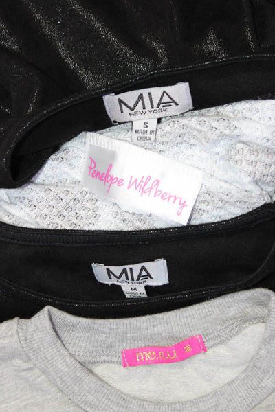 MIA Penelope Wildberry Me.nu Girls Top Shirts Pants Black Gray Size M 14 S Lot 4