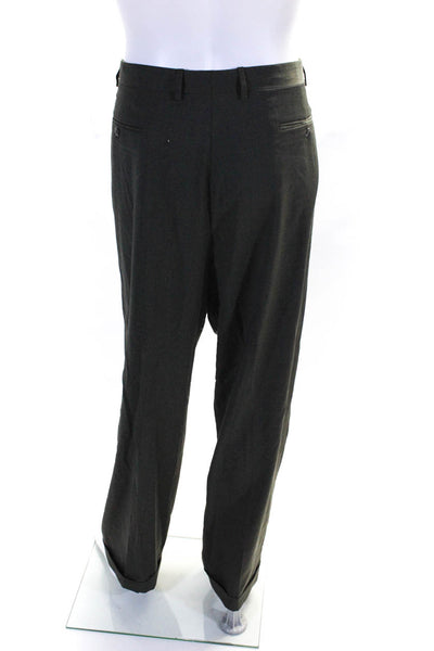 Richards Greenwich Mens Buttoned Pleated Front Straight Leg Dress Pants EUR42