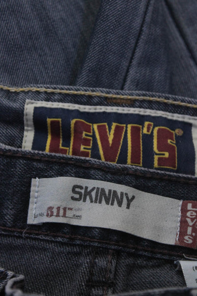 Levis Mens Cotton Mid-Rise Straight Leg Denim Jeans Pants Blue Size 32 31 Lot 2