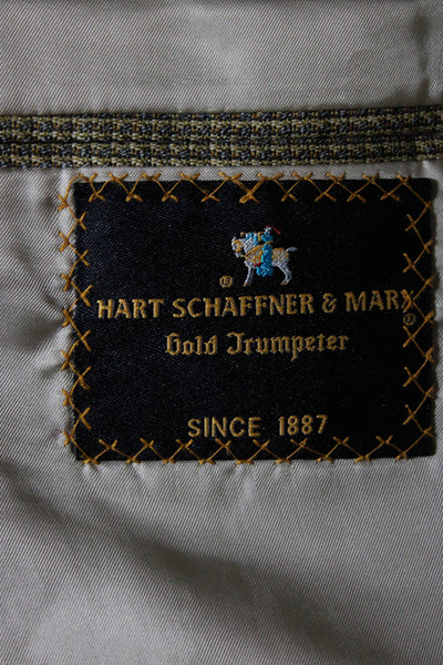 Hart Schaffner Marx Women's Collar Long Sleeves Line Jacket Plaid Size 50