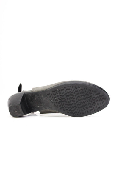 Munro Womens Gray Cut Out Peep Toe Slingbacks Sandals Shoes Size 10M