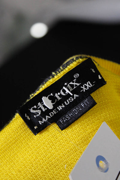 St. Croix Men's Contrast Stitch Long Sleeve T-shirt Yellow Size XXL