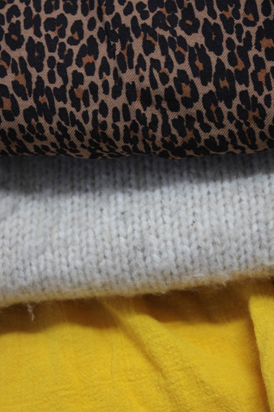 Zara Girls Round Neck Long Sleeves Button Up Sweater Cardigan Beige Size 9 Lot 3