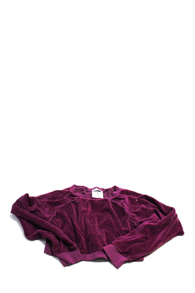 Suzie Kondi Girls Round Neck Long Sleeves Sweater Burgundy Size 7
