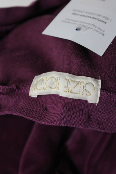Suzie Kondi Girls Round Neck Long Sleeves Sweater Burgundy Size 7