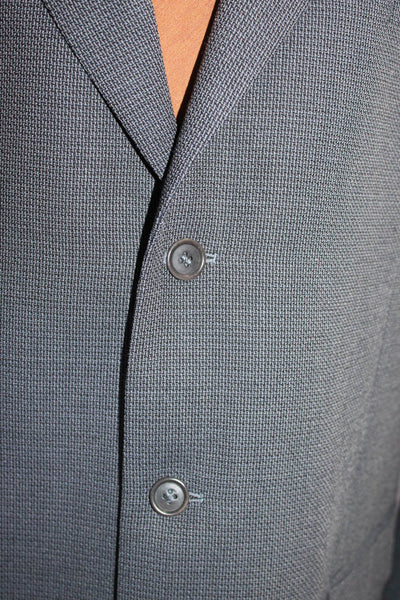 Barneys New York Men's Lined Three-Button Suit Blazer Jacket Gray Size 44