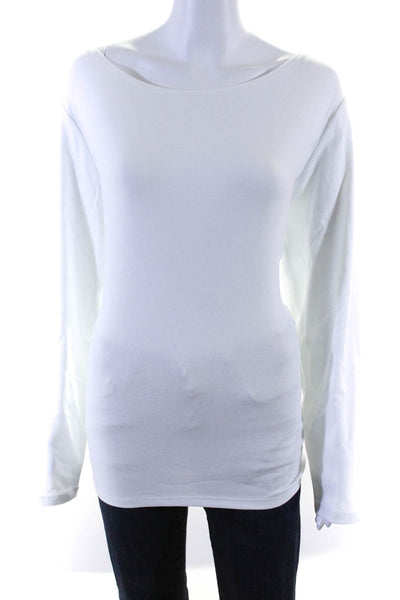 Boden Women's Round Neck Long Sleeves Blouse White Size XL