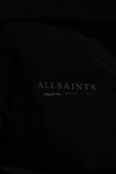 Allsaints Mens Short Sleeved Round Neck Basic Tee Shirt Black Size M