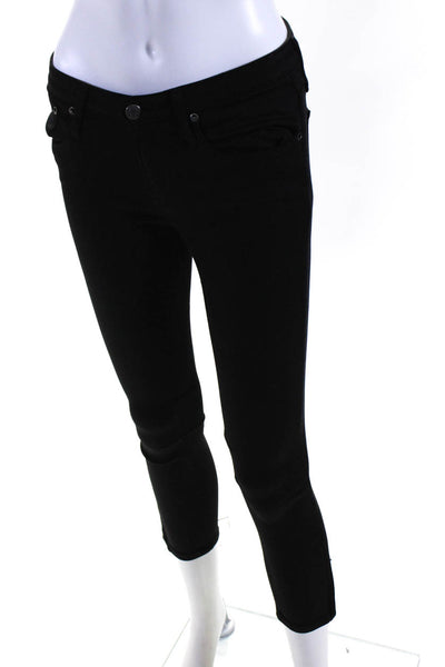 Helmut Womens Solid Black Mid-Rise Skinny Leg Jeans Size 25
