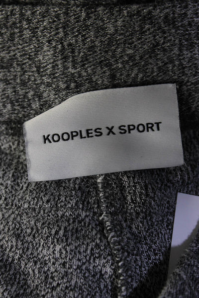 Sport The Kooples Womens Cut Out Grommet Trim Jogger Sweatpants Gray Size 3 L