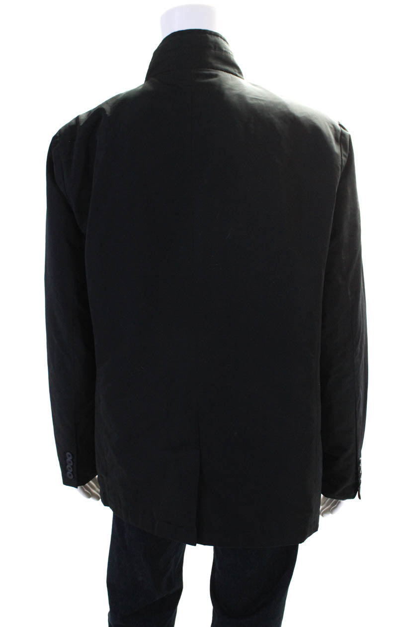 J. M. Haggar Men's Collar Long Sleeves Pockets Coat Black Size L - Shop  Linda's Stuff