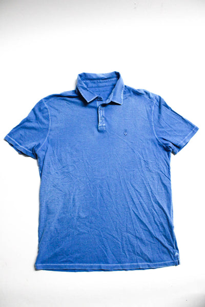 John Varvatos 120 Lino Men's Short Sleeve Button Up Shirt Blue Size M S 48 Lot 3