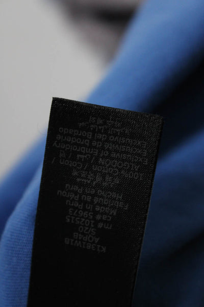 John Varvatos 120 Lino Men's Short Sleeve Button Up Shirt Blue Size M S 48 Lot 3