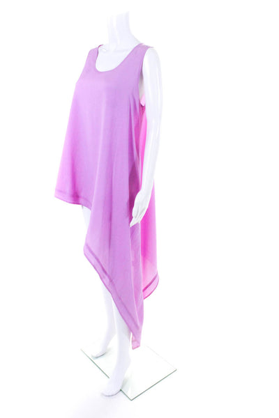 Cameo Women's Sleeveless Asymmetric Hem Shift Dress Pink Size 4