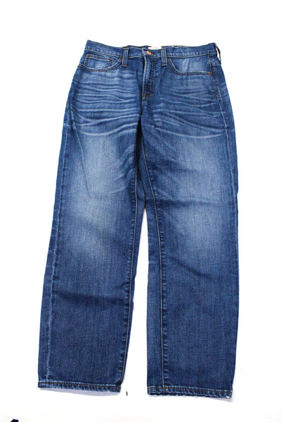 J Crew Womens Straight Crop Jeans Slim Leg Pants Brown Blue Size 6 28 Lot 2