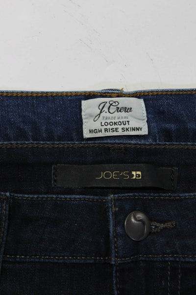 J Crew Joes Jeans Womens High Rise Skinny Jeans Dark Blue Size 28 29 Lot 2