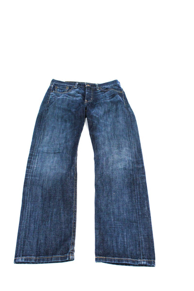 Levis Mens Cotton Denim Medium-Wash Straight Leg Jeans Blue Size 28 29 Lot 2