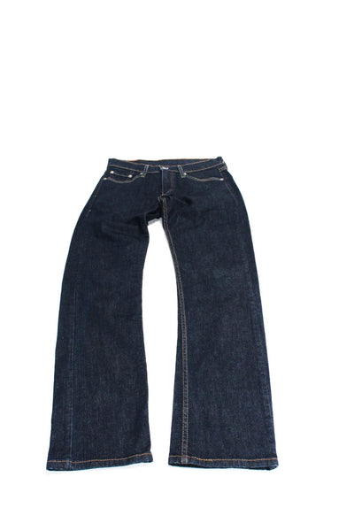 Levis Mens Cotton Denim Medium-Wash Straight Leg Jeans Blue Size 28 29 Lot 2
