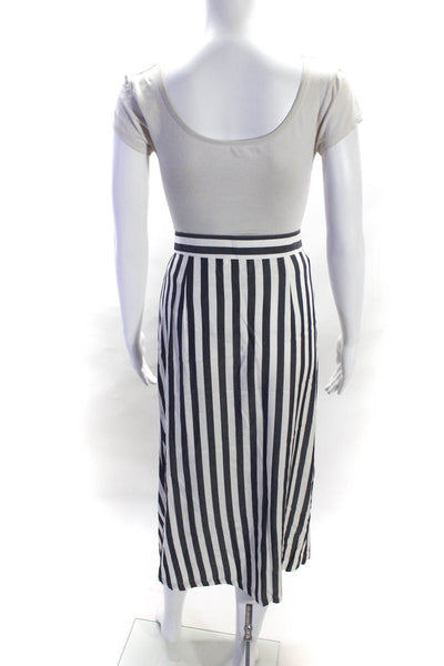 J. Mclaughlin BB Dakota Womens Striped Print Skirts Blue White Size M 8 Lot 2