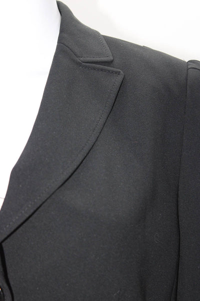 BASLER Women's Collar Long Sleeves Three Button Blazer Black Size 14