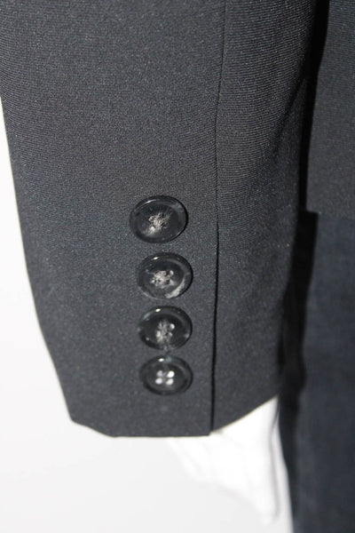 BASLER Women's Collar Long Sleeves Three Button Blazer Black Size 14