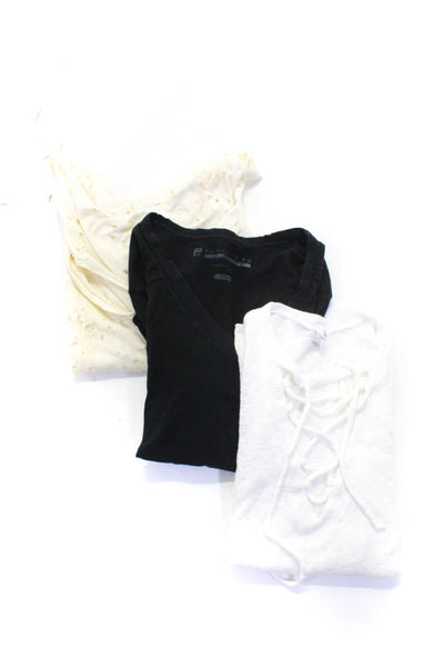 LNA Terez Womens Short Sleeve Distressed Top Tee Shirt Size XS Lot 3