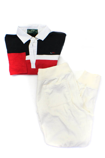 Lauren Ralph Lauren Womens Knit Lounge Pants Polo Shirt Small Medium Lot 2