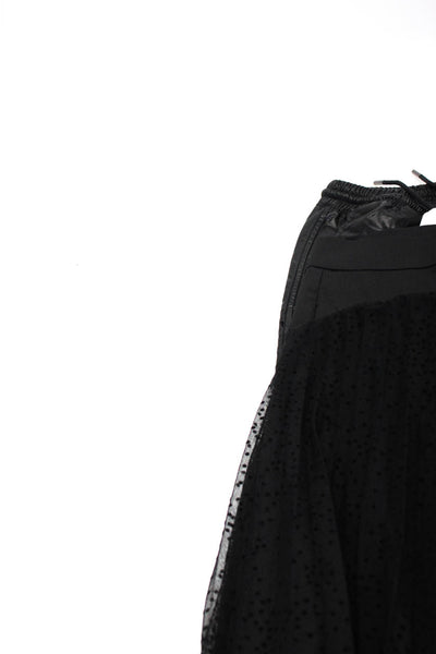 Zara Women's Zip Flare Line Maxi Skirt Black Size S Lot 3
