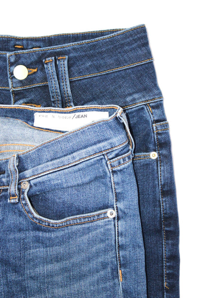 Rag & Bone Jean Frame Womens Cotton Denim Capris Jeans Blue Size 26 25 Lot 2