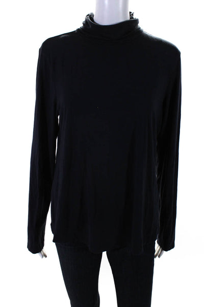 Zadig & Voltaire Deluxe Womens Scoop Neck Long Sleeve Knit Top Blue Size M