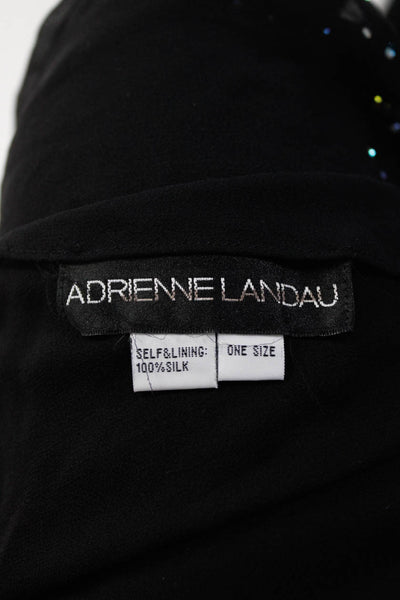 Adrienne Landau Kay Unger New York Womens Black Silk Sheer Shawls Size OS Lot 2