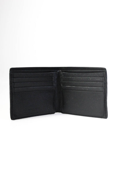 Saint Laurent Men's Leather Grain De Poudre PortefeuilleBifold Wallet Black