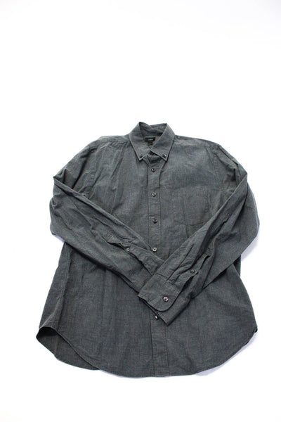 Madewell Women's Round Neck Long Sleeves Button Chambray Blouse Size XS Lot 2