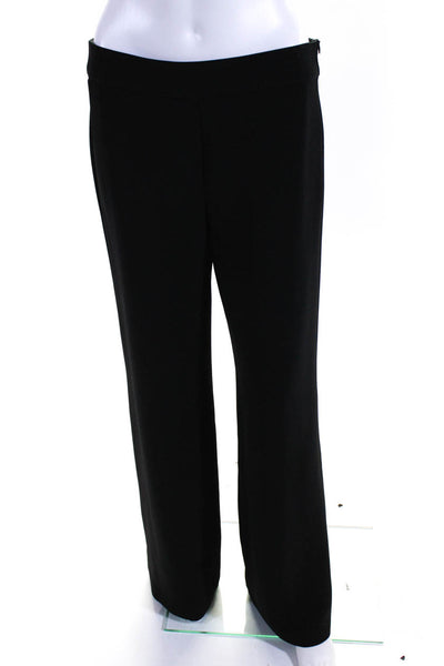 Kirna Zabete Womens Mid Rise Flat Front Wide Leg Dress Pants Black Size 6
