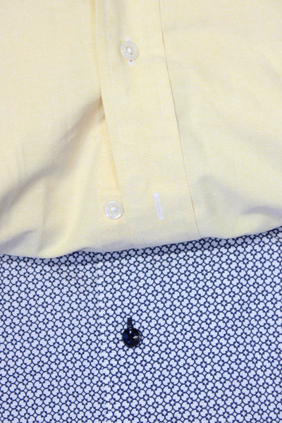 Ralph Lauren Men's Collar Long Sleeves Button Down Shirt Yellow Size 17-34 Lot 2