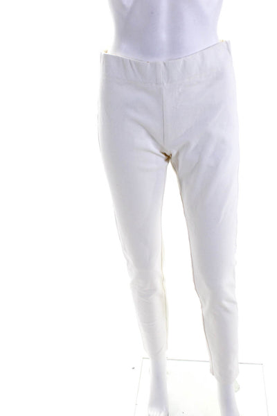 Joseph Womens High Rise Pull On Skinny Leg Pants White Cotton Size EUR 40