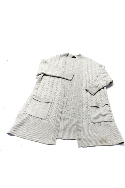 7 for all Mankind Neiman Marcus Women's Cable Knit Cardigan Gray Size XS M, Lot