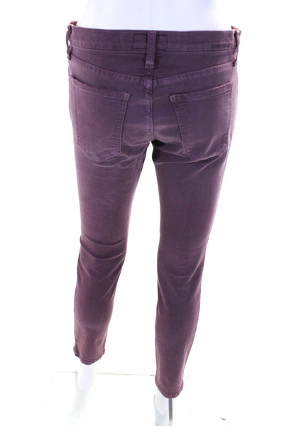 Current/Elliott Womens The Stiletto Jeans Grapevine Purple Cotton Size 29