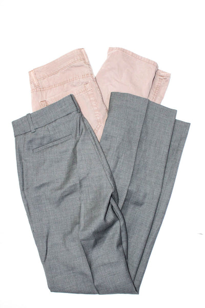 Dondup J Crew Womens Low Rise Pocket Cropped Pants Pink Gray Size 26 2 Lot 2
