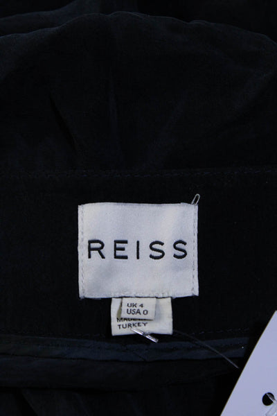 Reiss Womens Zippered Unlined High Rise Long Maxi Skirt Dark Blue Size 0