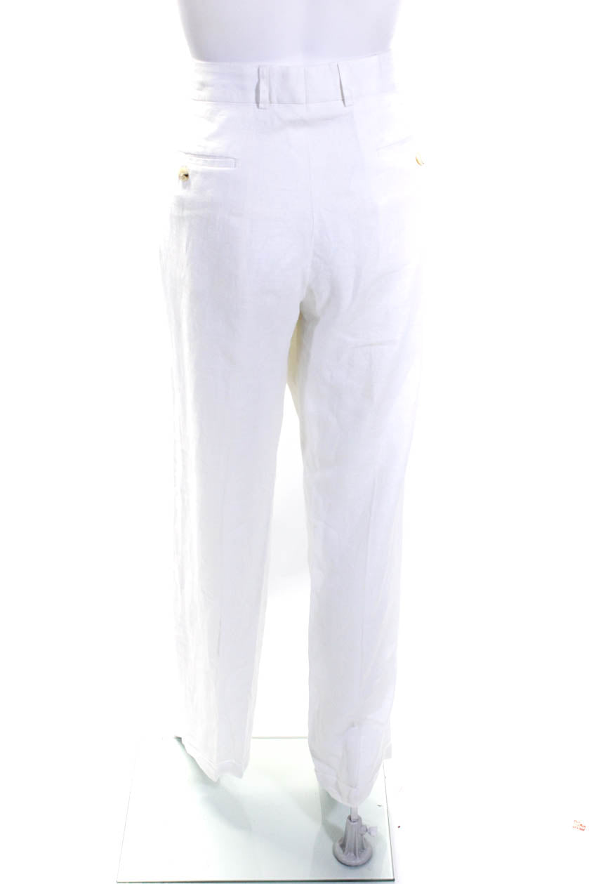 Buy Michael Kors Women White Solid Pleated Wide-Leg Pants for Women Online